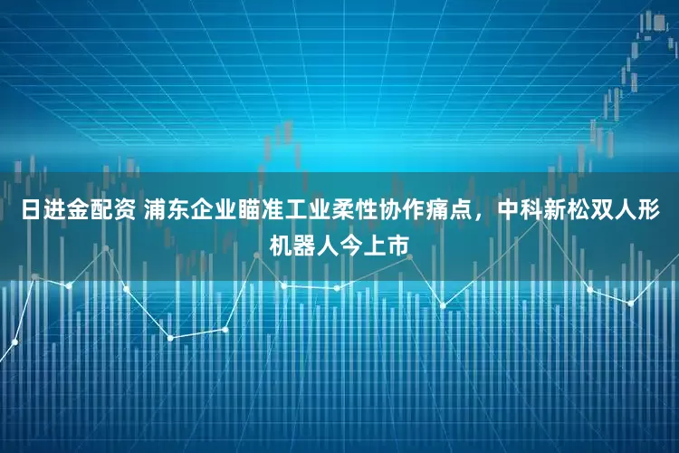 日进金配资 浦东企业瞄准工业柔性协作痛点，中科新松双人形机器人今上市